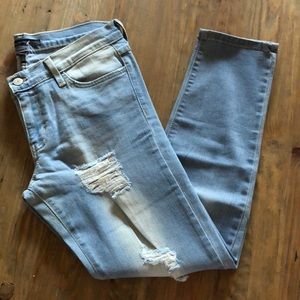 Flying Monkey Platinum Distressed Jean L8372